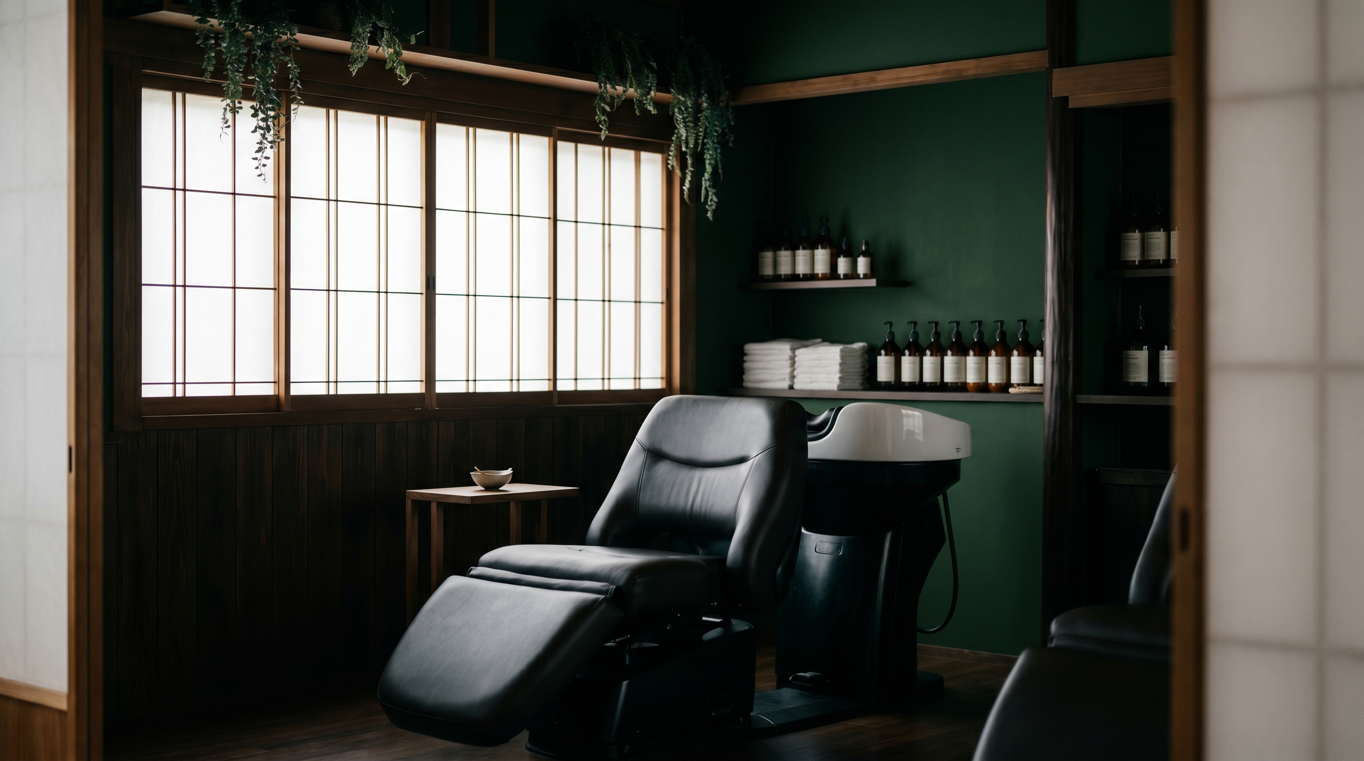 Deep Breath. 中目黒のヘッドスパ専門サロンのシャンプールーム